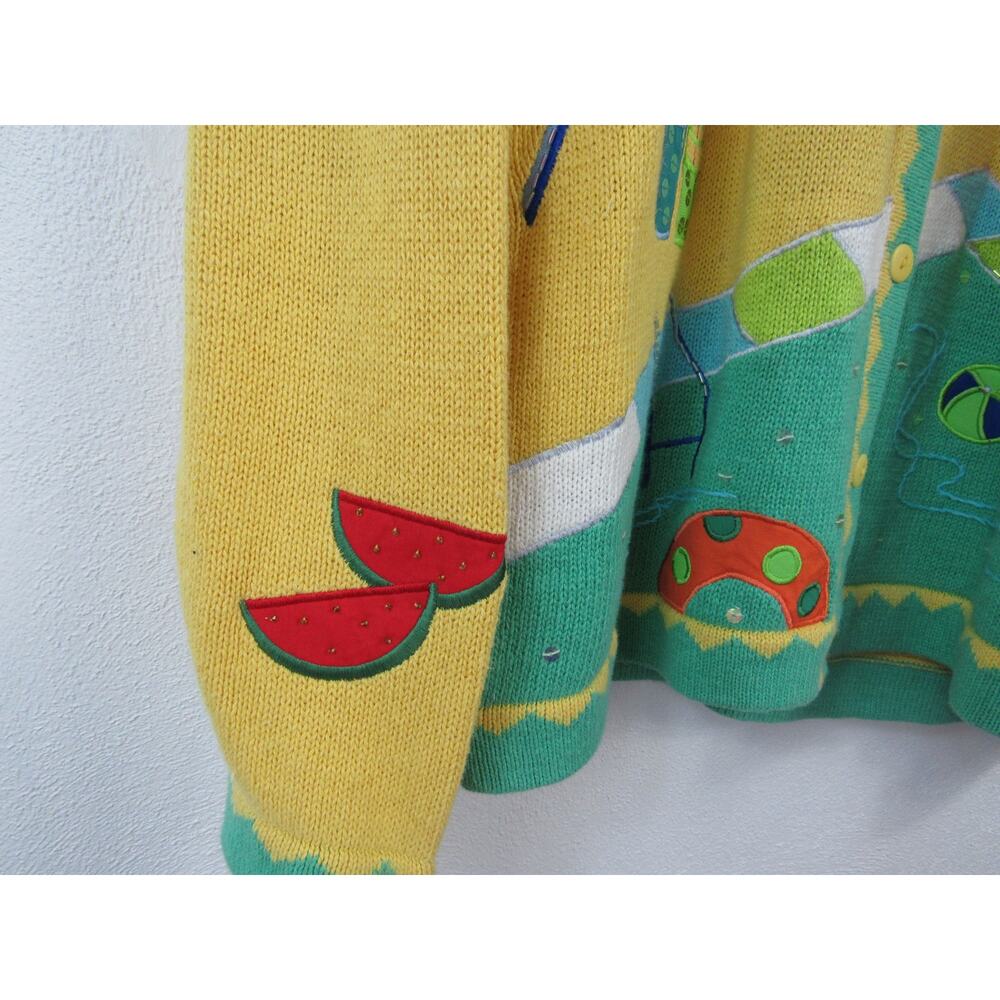 The Quacker Factory Large A Day At The Pool Cardi… - image 2